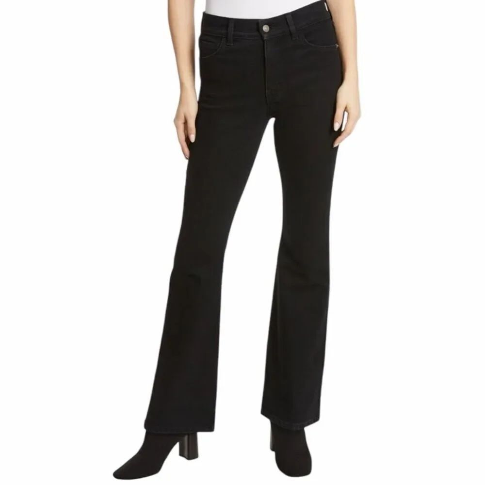 Jessica Simpson Women's High Rise Flare Jean Color Black Size 12